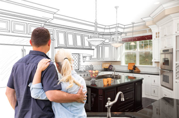 Custom kitchen cabinets installed in a Upperville home